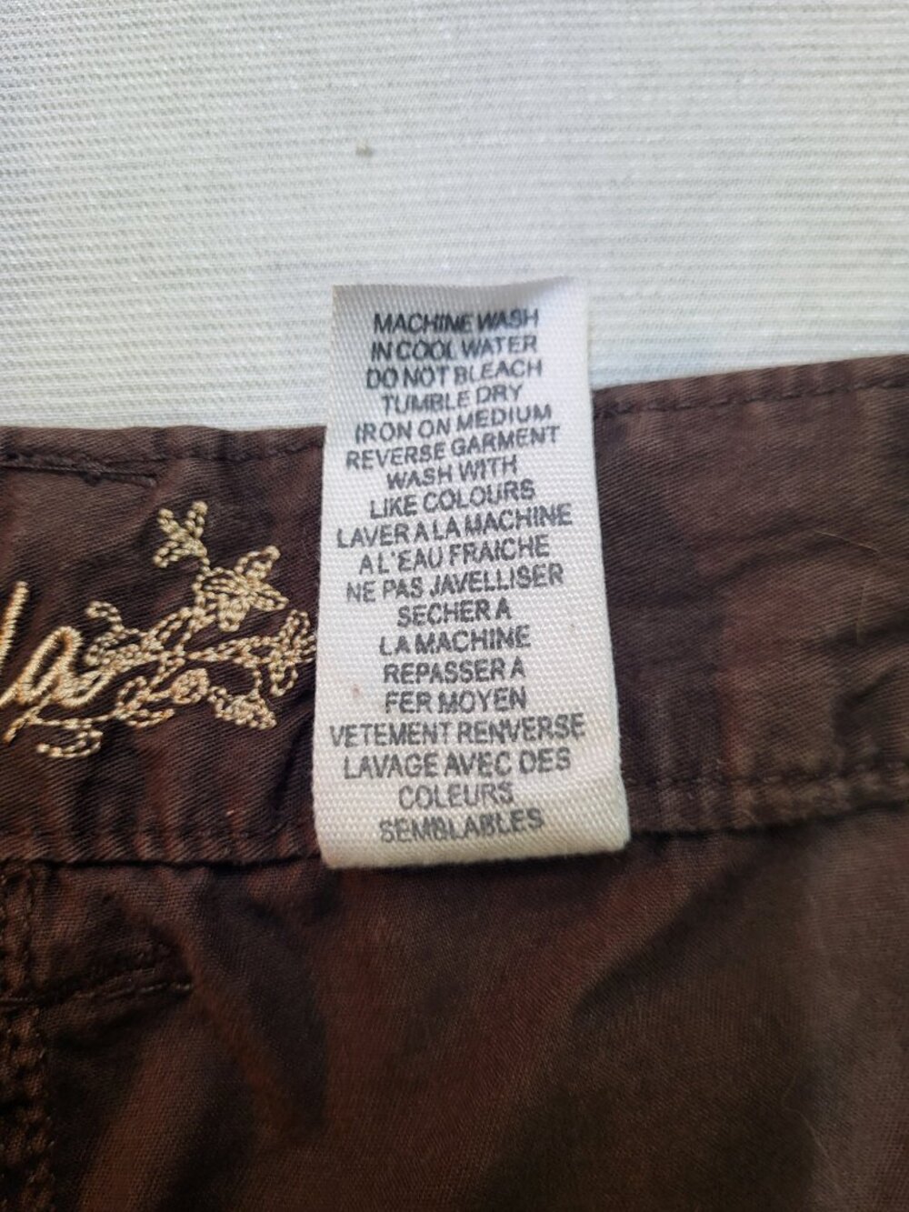 Nevada Women’s Cargo Pants Size 16 Brown 100% Cotton Utility Outdoor - Picture 8 of 12